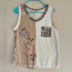 Ces Femme Artistic Patchwork Top